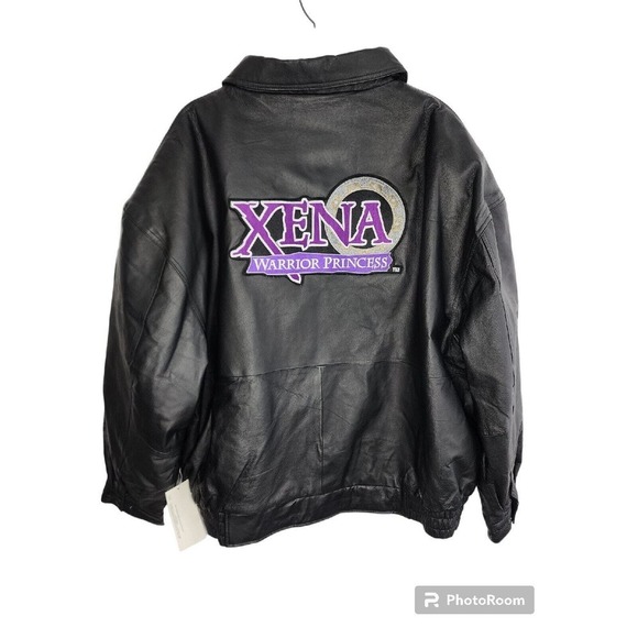 Xena Warrior Princess Leather Official Promo Crew Jacket 3XL RARE ROCKABILLY